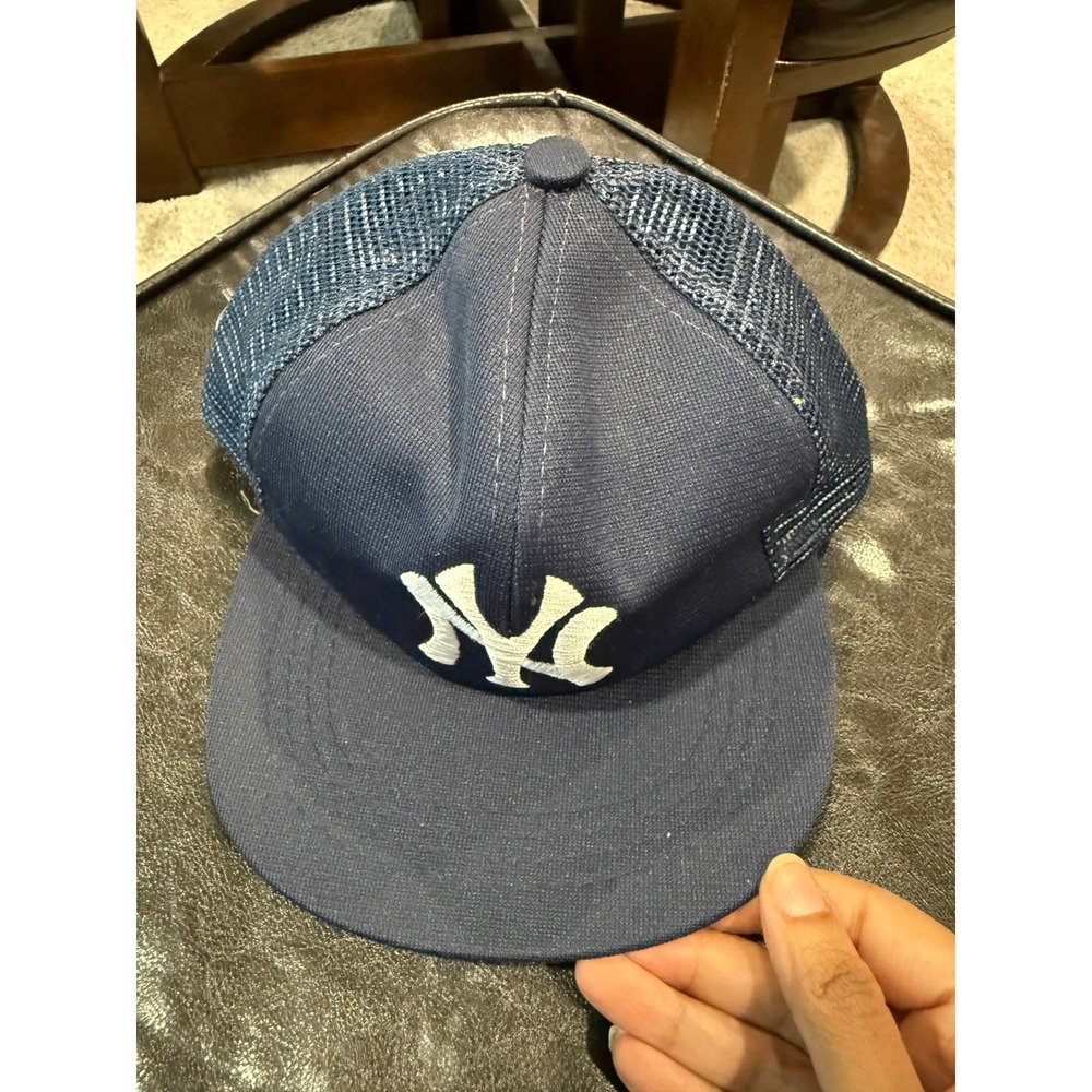 New York Yankees MLB Navy Blue Trucker Hat Snapback Boys Youth Cap UII NEW